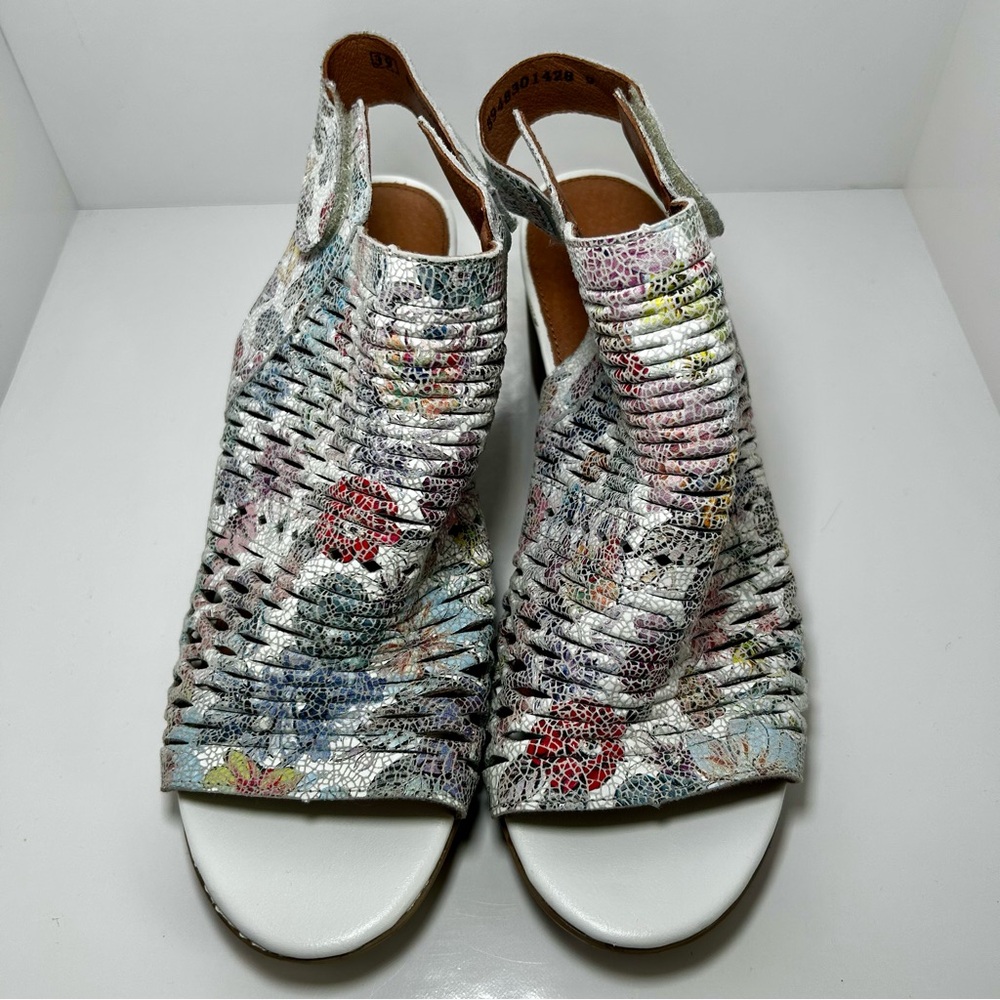 ✨✨SOLD✨✨ Remonte Multicolour Women’s Heels with Chunky Block Heel, - Picture 9 of 10